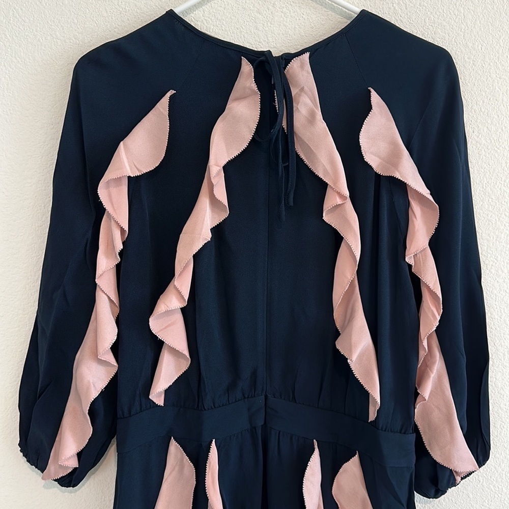 Alexis Color Block Ruffled Romper - Picture 8 of 10